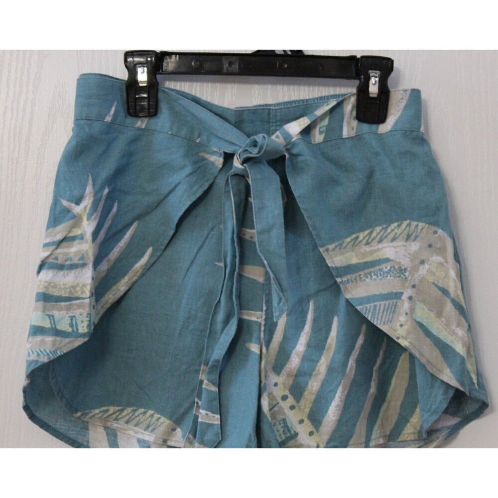 Patagonia Garden Island Belted Shorts Casual Women's size Small Hemp Blend